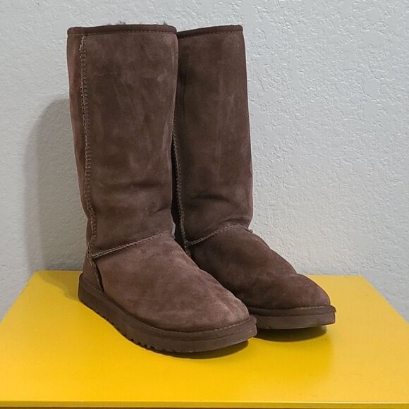 UGG Classic Tall Chocolate Boots - Picture 1 of 6